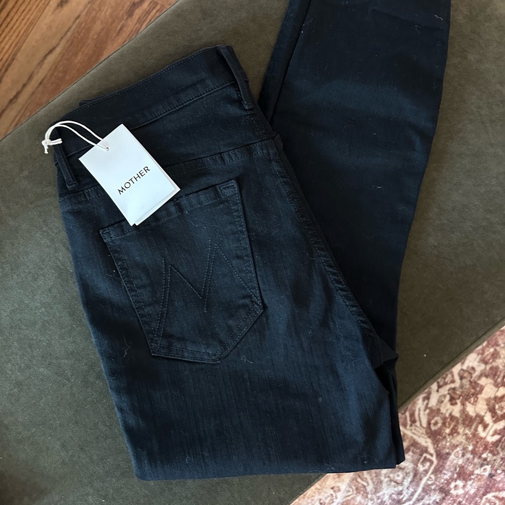 Mother Stunner zip ankle step fray